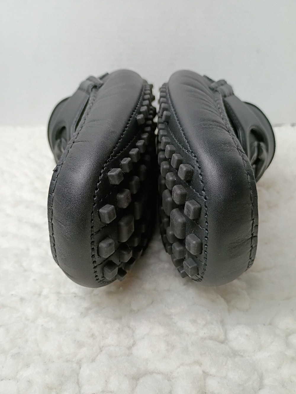 Gucci Ayrton Interlocking G Leather Drivers Black Loafers Mens 12 NWOB Italy - Picture 14 of 14